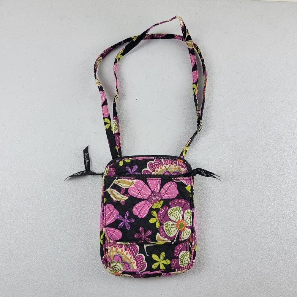 Vera Bradley Retired Pirouette Pink All In One Mini Hipster Crossbody Bag